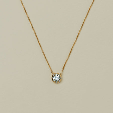 18ct Yellow Gold 1.00ct Diamond Dawn Pendant - Necklace - Walker & Hall