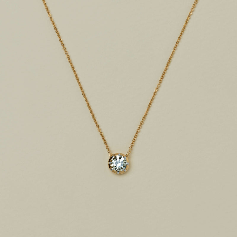 18ct Yellow Gold 1.00ct Diamond Dawn Pendant - Necklace - Walker & Hall