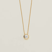 18ct Yellow Gold 1.00ct Diamond Natalia Pendant - Necklace - Walker & Hall