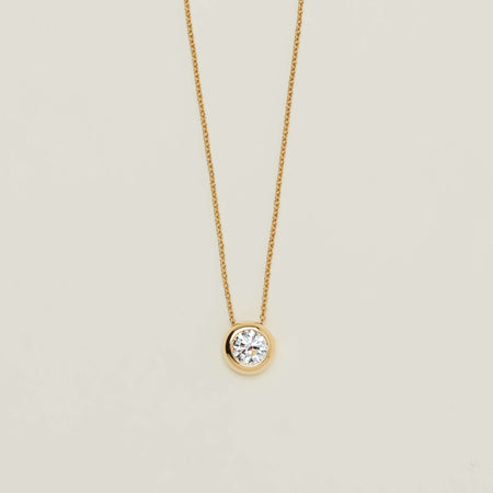 18ct Yellow Gold 1.00ct Diamond Natalia Pendant - Necklace - Walker & Hall