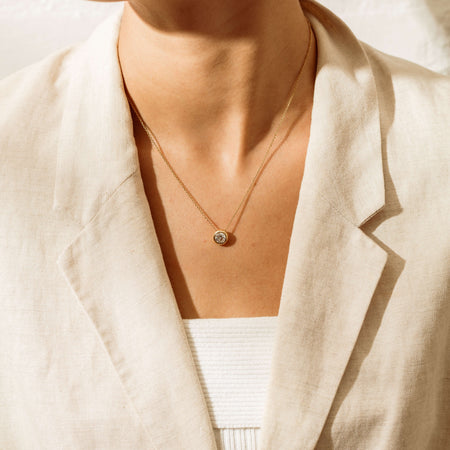 18ct Yellow Gold 1.00ct Diamond Natalia Pendant - Necklace - Walker & Hall