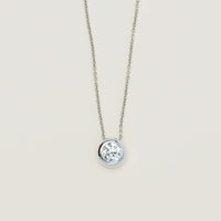 18ct White Gold 1.00ct Diamond Natalia Pendant - Necklace - Walker & Hall