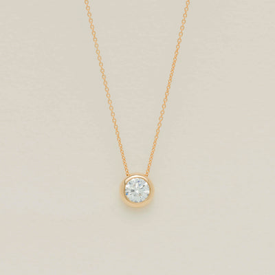 18ct Yellow Gold 1.50ct Diamond Natalia Pendant - Necklace - Walker & Hall