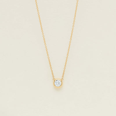 18ct Yellow Gold .55ct Diamond Natalia Pendant - Necklace - Walker & Hall