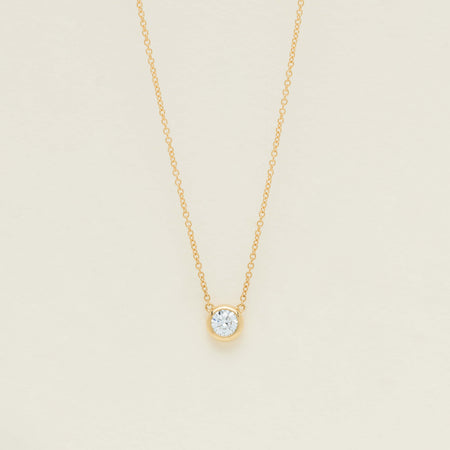 18ct Yellow Gold .55ct Diamond Natalia Pendant - Necklace - Walker & Hall