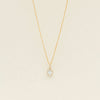 18ct Yellow Gold .50ct Reclaimed Diamond Peony Pendant - Necklace - Walker & Hall