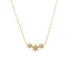 9ct Yellow Gold Diamond Stars Pendant-Necklace-Walker & Hall