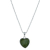 Sterling Silver Pounamu Heart Pendant-Necklace-Walker & Hall
