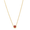 18ct Yellow Gold 1.28ct Ruby & Diamond Pendant-Necklace-Walker & Hall