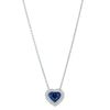 18ct White Gold Sapphire & Diamond Isla Pendant-Necklace-Walker & Hall