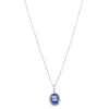 18ct White Gold 2.27ct Tanzanite & Diamond Sierra Pendant-Necklace-Walker & Hall