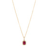 18ct Yellow Gold 1.19ct Ruby & Diamond Mini Sierra Pendant-Necklace-Walker & Hall