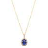18ct Yellow Gold Tanzanite & Diamond Sierra Pendant-Necklace-Walker & Hall