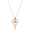 Vintage 9ct Rose Gold Leaf Pendant-Necklace-Walker & Hall