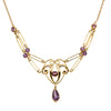 Vintage 15ct Yellow Gold Amethyst Pendant-Necklace-Walker & Hall