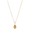18ct Yellow Gold Golden Sapphire & Diamond Sierra Pendant-Necklace-Walker & Hall