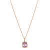 18ct Rose Gold 3.02ct Purple Sapphire & Diamond Sierra Pendant-Necklace-Walker & Hall