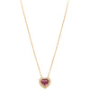 18ct Yellow Gold 1.61ct Pink Sapphire & Diamond Isla Pendant-Necklace-Walker & Hall