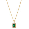 18ct Yellow Gold 1.23ct Emerald & Diamond Pendant-Necklace-Walker & Hall