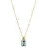 18ct Yellow Gold 3.40ct Aquamarine & Diamond Maya Pendant-Necklace-Walker & Hall