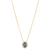18ct Yellow Gold 1.94ct Sapphire & Diamond Isla Pendant-Necklace-Walker & Hall