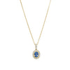 18ct Yellow Gold .69ct Sapphire & Diamond Isla Pendant-Necklace-Walker & Hall
