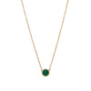 18ct Yellow Gold .88ct Emerald Natalia Pendant-Necklace-Walker & Hall