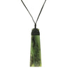 NZ Greenstone Kahurangi Toki on Black Cord-Necklace-Walker & Hall