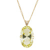 Deja Vu 9ct Yellow Gold 94ct Lemon Quartz Pendant-Necklace-Walker & Hall