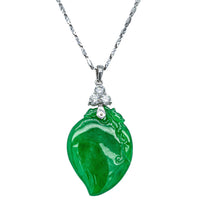 Deja Vu 18ct White Gold Fei Cui Jade Pendant - Necklace - Walker & Hall