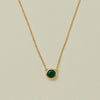 18ct Yellow Gold .80ct Emerald Natalia Pendant - Necklace - Walker & Hall
