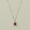 Deja Vu Platinum/18ct Yellow Gold 2.05ct Ruby & Diamond Pendant - Necklace - Walker & Hall