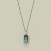 18ct White Gold 2.06ct Green Tourmaline & Diamond Nina Pendant - Necklace - Walker & Hall