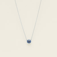 18ct White Gold .96ct Sapphire Natalia Pendant - Necklace - Walker & Hall