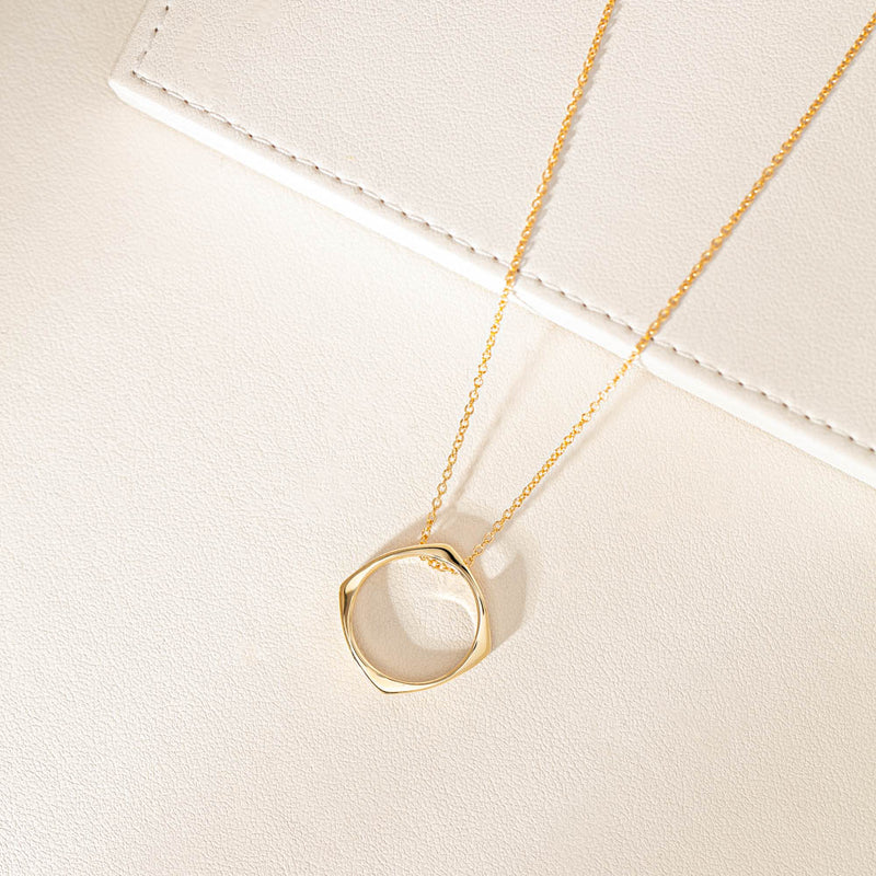 9ct Yellow Gold Eos Pendant-Necklace-Walker & Hall