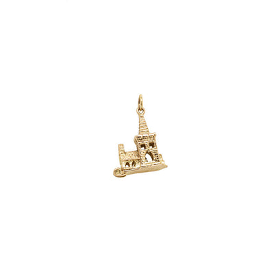 Deja Vu 9ct Yellow Gold Church Wedding Charm-Charm-Walker & Hall