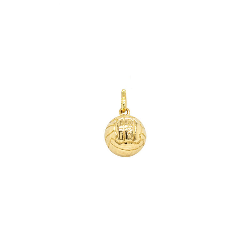 Deja Vu 18ct Yellow Gold Hollow Football Charm-Charm-Walker & Hall