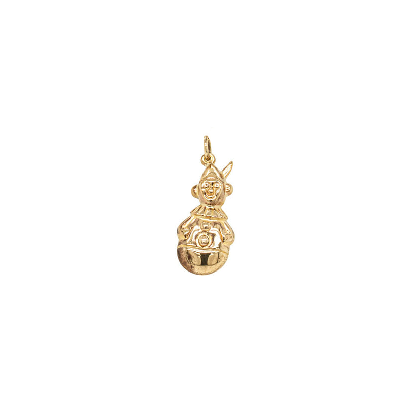 Deja Vu 9ct Yellow Gold Hollow Clown Charm-Charm-Walker & Hall