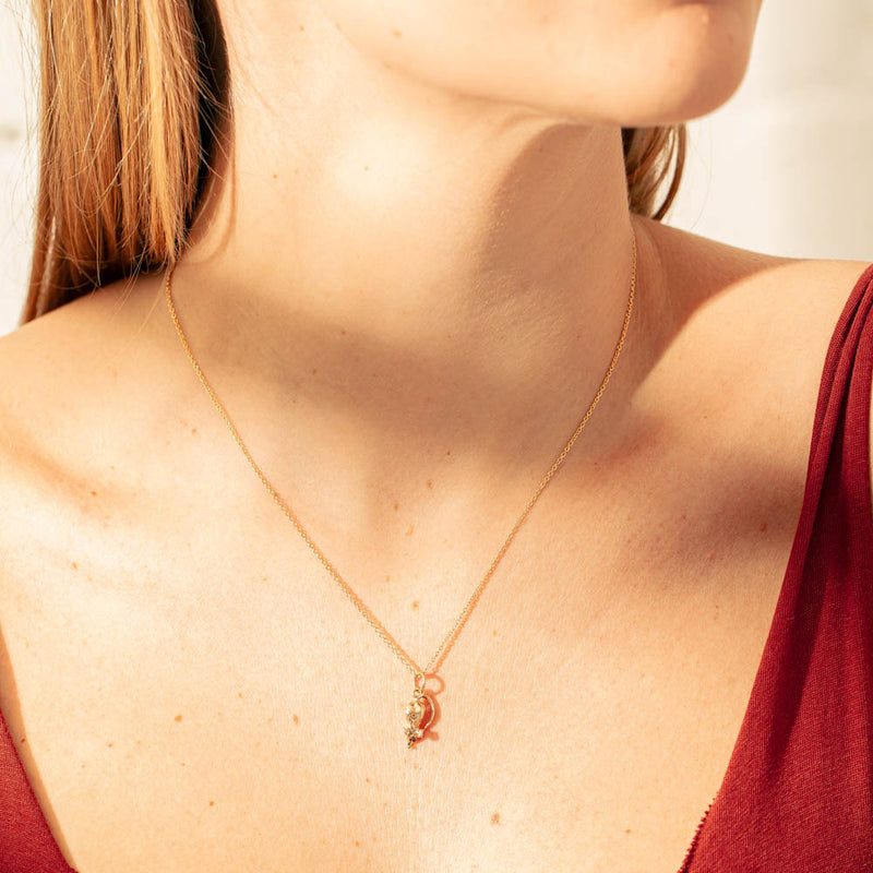 Deja Vu 9ct Yellow Gold Mouse Charm-Charm-Walker & Hall