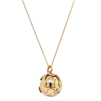 Vintage 9ct Yellow Gold Masonic Ball Pendant-Necklace-Walker & Hall