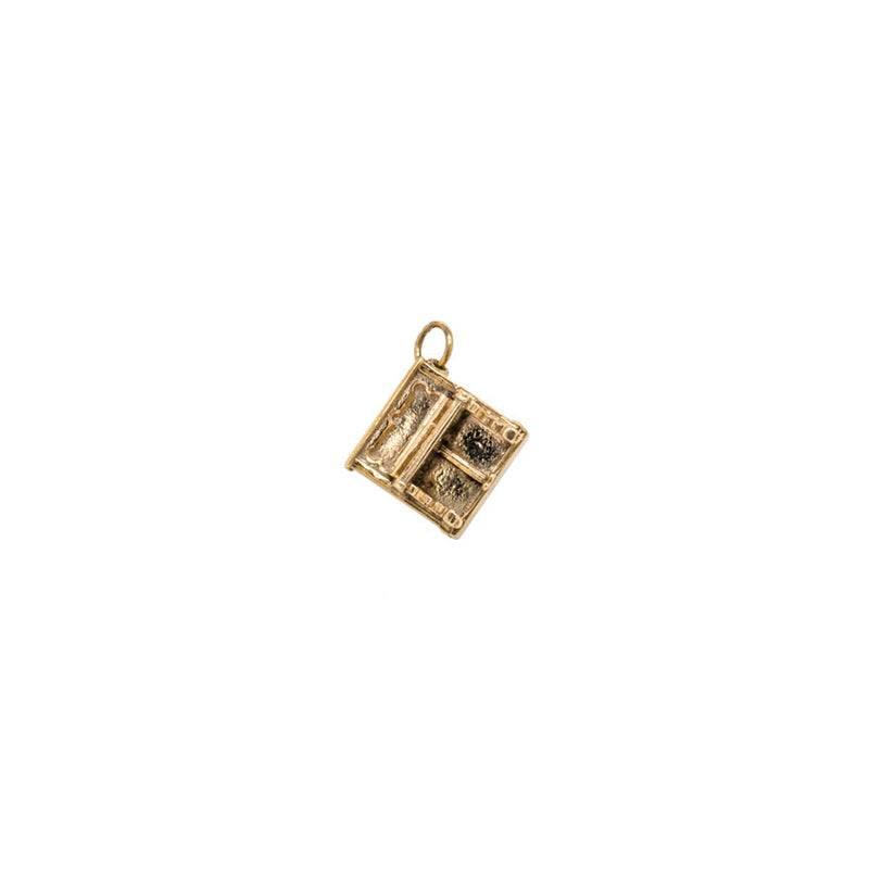 Deja Vu 9ct Yellow Gold Piano Charm-Charm-Walker & Hall