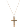 Vintage 9ct Yellow Gold Cross Pendant-Necklace-Walker & Hall