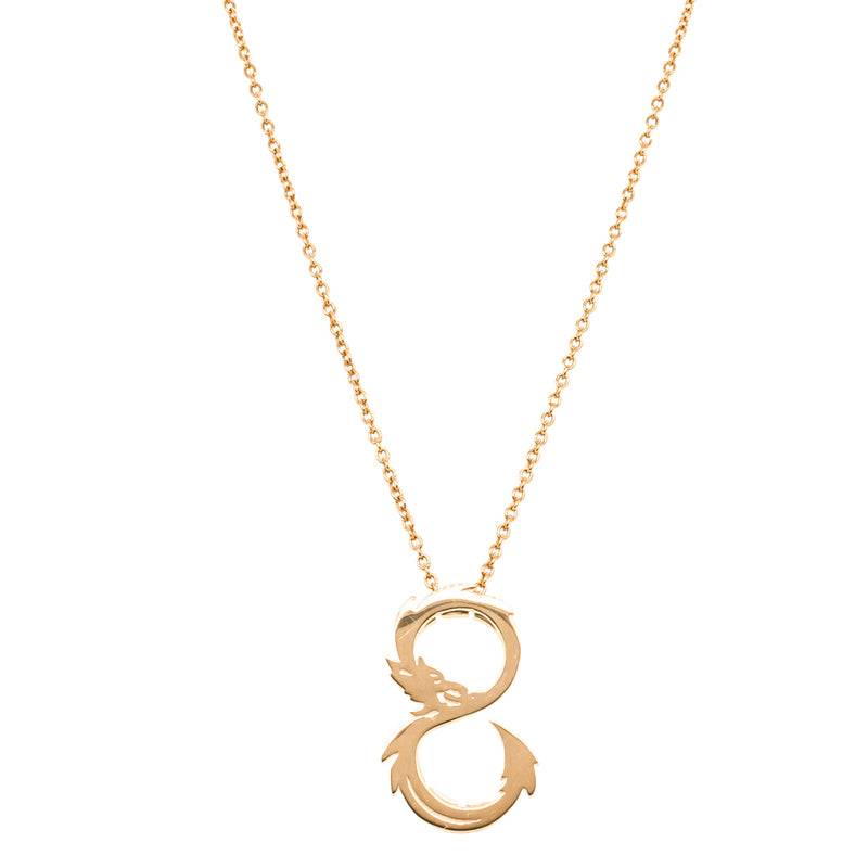 9ct Yellow Gold Year Of The Dragon Pendant-Necklace-Walker & Hall