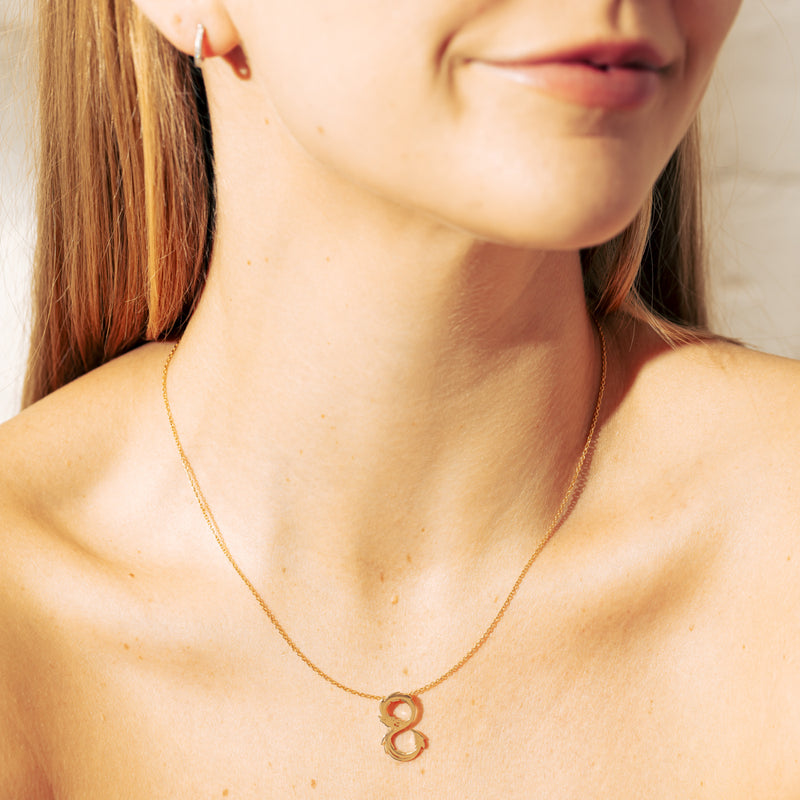 9ct Yellow Gold Year Of The Dragon Pendant-Necklace-Walker & Hall