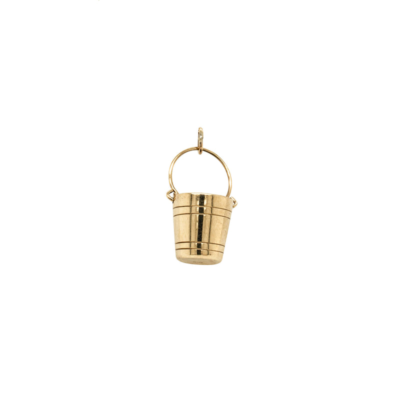 Deja Vu 9ct Yellow Gold Champagne Bucket Charm-Charm-Walker & Hall
