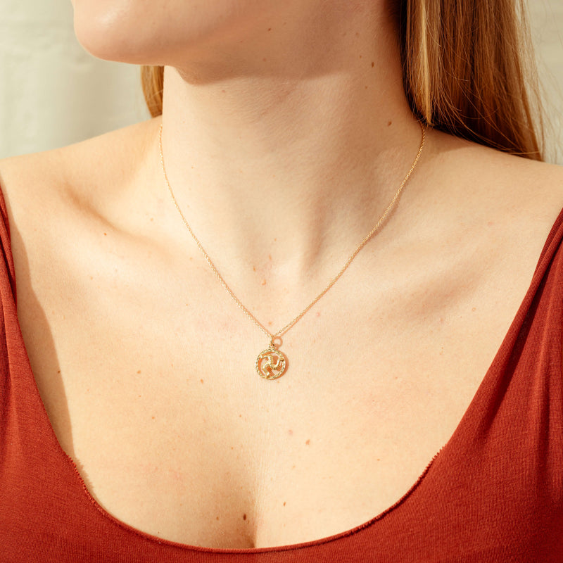 Deja Vu 9ct Yellow Gold Manx Symbol Charm-Charm-Walker & Hall