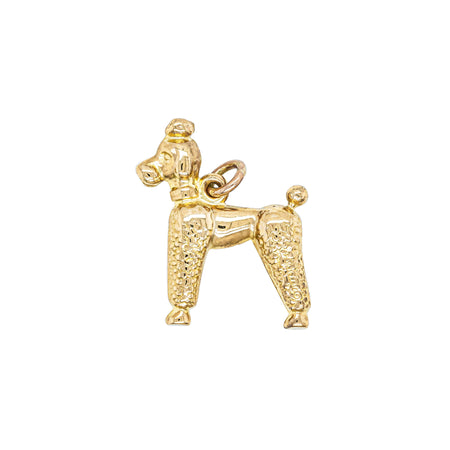 Deja Vu 9ct Yellow Gold Poodle Dog Charm - Necklace - Walker & Hall