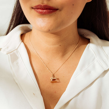 Deja Vu 9ct Rose Gold Kiwi Charm - Necklace - Walker & Hall