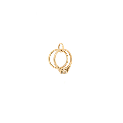 Deja Vu 9ct Yellow Gold Bridal Rings Charm-Charm-Walker & Hall