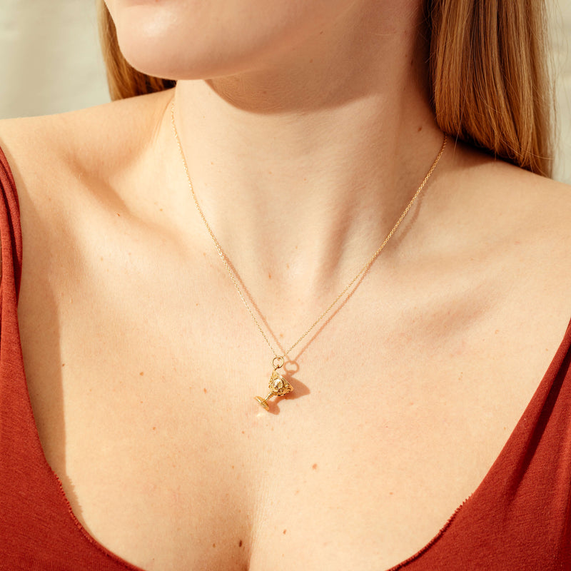 Deja Vu 9ct Yellow Gold Chalice Charm-Charm-Walker & Hall